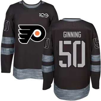 Men's Adam Ginning Philadelphia Flyers 1917-2017 100th Anniversary Jersey - Black Authentic