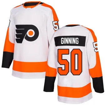 Men's Adam Ginning Philadelphia Flyers Jersey - White Authentic