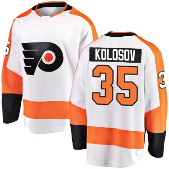 Men's Aleksei Kolosov Philadelphia Flyers Away Jersey - White Breakaway