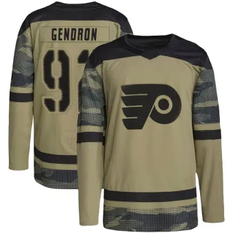 Men's Alexis Gendron Philadelphia Flyers Military Appreciation Practice Jersey - Camo Authentic