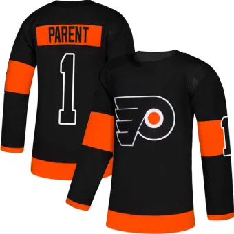 Men's Bernie Parent Philadelphia Flyers Alternate Jersey - Black Authentic