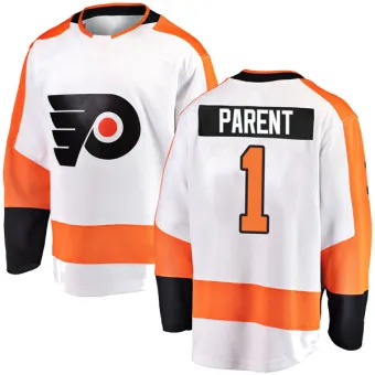 Men's Bernie Parent Philadelphia Flyers Away Jersey - White Breakaway