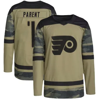 Men's Bernie Parent Philadelphia Flyers Military Appreciation Practice Jersey - Camo Authentic