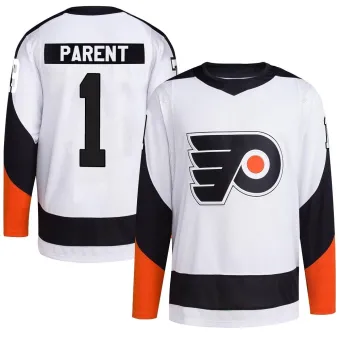 Men's Bernie Parent Philadelphia Flyers Reverse Retro 2.0 Jersey - White Authentic