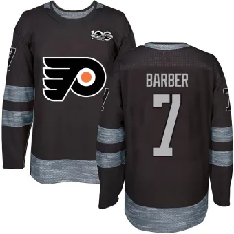 Men's Bill Barber Philadelphia Flyers 1917-2017 100th Anniversary Jersey - Black Authentic