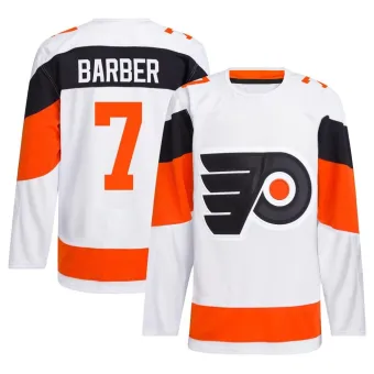 Men's Bill Barber Philadelphia Flyers 2024 Stadium Series Primegreen Jersey - White Authentic