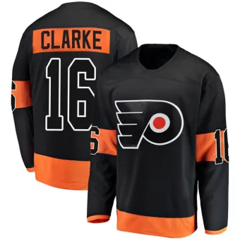 Men's Bobby Clarke Philadelphia Flyers Alternate Jersey - Black Breakaway