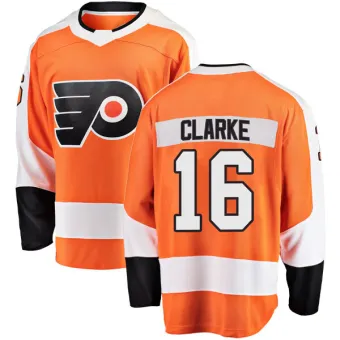 Men's Bobby Clarke Philadelphia Flyers Home Jersey - Orange Breakaway