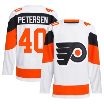 Men's Cal Petersen Philadelphia Flyers 2024 Stadium Series Primegreen Jersey - White Authentic