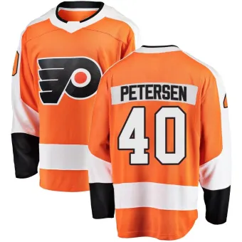 Men's Cal Petersen Philadelphia Flyers Home Jersey - Orange Breakaway