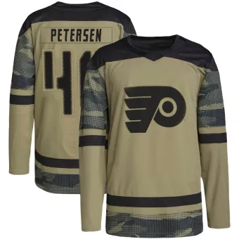 Men's Cal Petersen Philadelphia Flyers Military Appreciation Practice Jersey - Camo Authentic