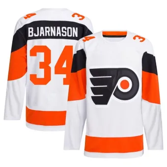 Men's Carson Bjarnason Philadelphia Flyers 2024 Stadium Series Primegreen Jersey - White Authentic