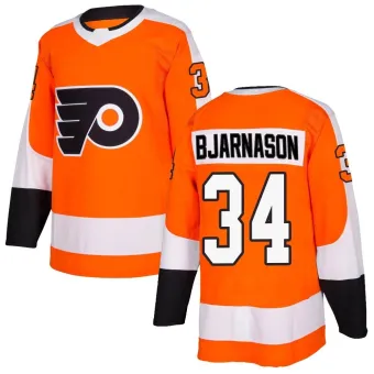 Men's Carson Bjarnason Philadelphia Flyers Home Jersey - Orange Authentic