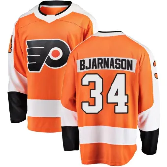 Men's Carson Bjarnason Philadelphia Flyers Home Jersey - Orange Breakaway