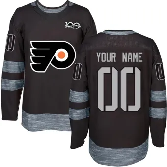 Men's Custom Philadelphia Flyers 1917-2017 100th Anniversary Jersey - Black Authentic