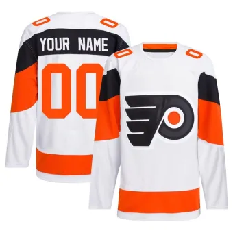 Men's Custom Philadelphia Flyers 2024 Stadium Series Primegreen Jersey - White Authentic