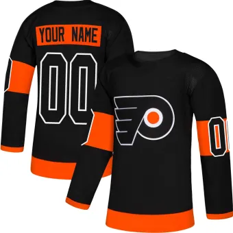 Men's Custom Philadelphia Flyers Alternate Jersey - Black Authentic