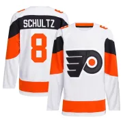 Men's Dave Schultz Philadelphia Flyers 2024 Stadium Series Primegreen Jersey - White Authentic