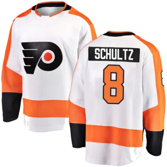 Men's Dave Schultz Philadelphia Flyers Away Jersey - White Breakaway