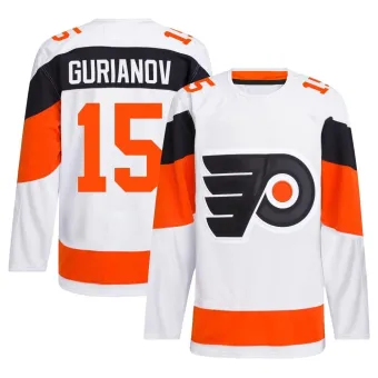 Men's Denis Gurianov Philadelphia Flyers 2024 Stadium Series Primegreen Jersey - White Authentic