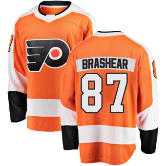 Men's Donald Brashear Philadelphia Flyers Home Jersey - Orange Breakaway