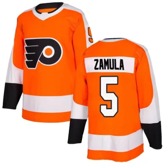 Men's Egor Zamula Philadelphia Flyers Home Jersey - Orange Authentic