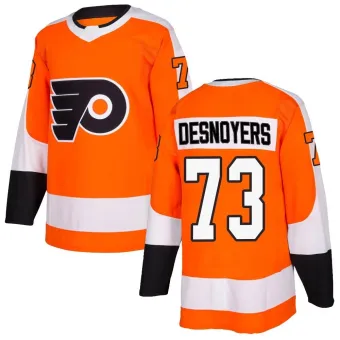 Men's Elliot Desnoyers Philadelphia Flyers Home Jersey - Orange Authentic