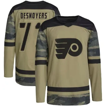 Men's Elliot Desnoyers Philadelphia Flyers Military Appreciation Practice Jersey - Camo Authentic