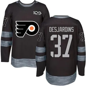 Men's Eric Desjardins Philadelphia Flyers 1917-2017 100th Anniversary Jersey - Black Authentic