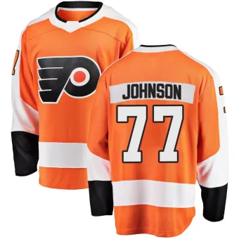 Men's Erik Johnson Philadelphia Flyers Home Jersey - Orange Breakaway