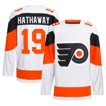 Men's Garnet Hathaway Philadelphia Flyers 2024 Stadium Series Primegreen Jersey - White Authentic