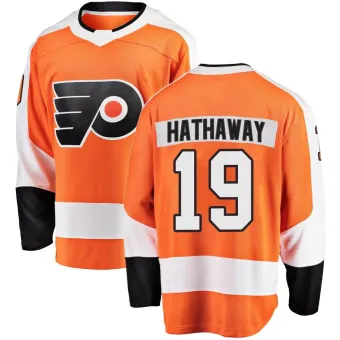 Men's Garnet Hathaway Philadelphia Flyers Home Jersey - Orange Breakaway