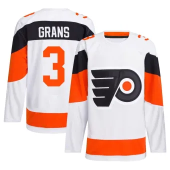 Men's Helge Grans Philadelphia Flyers 2024 Stadium Series Primegreen Jersey - White Authentic