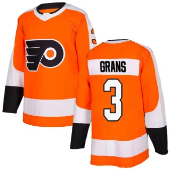 Men's Helge Grans Philadelphia Flyers Home Jersey - Orange Authentic