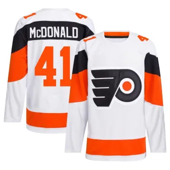 Men's Hunter McDonald Philadelphia Flyers 2024 Stadium Series Primegreen Jersey - White Authentic