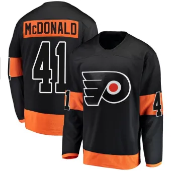 Men's Hunter McDonald Philadelphia Flyers Alternate Jersey - Black Breakaway