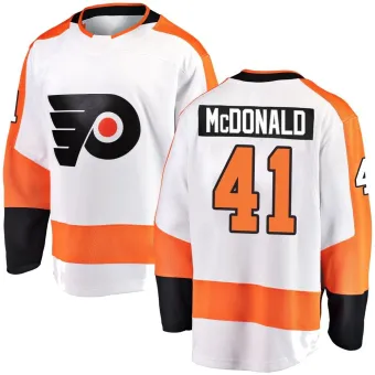 Men's Hunter McDonald Philadelphia Flyers Away Jersey - White Breakaway