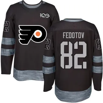 Men's Ivan Fedotov Philadelphia Flyers 1917-2017 100th Anniversary Jersey - Black Authentic