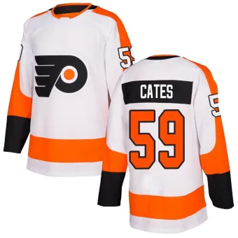 Men's Jackson Cates Philadelphia Flyers Jersey - White Authentic