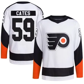 Men's Jackson Cates Philadelphia Flyers Reverse Retro 2.0 Jersey - White Authentic