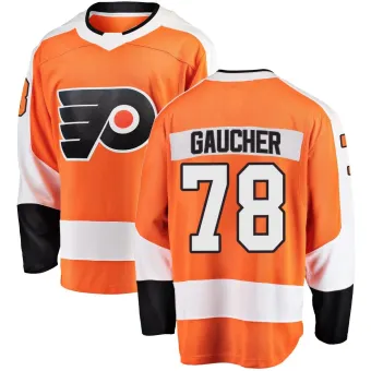 Men's Jacob Gaucher Philadelphia Flyers Home Jersey - Orange Breakaway