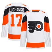 Men's Jett Luchanko Philadelphia Flyers 2024 Stadium Series Primegreen Jersey - White Authentic