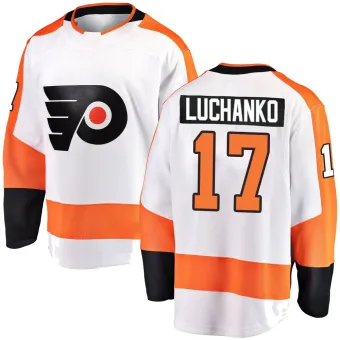 Men's Jett Luchanko Philadelphia Flyers Away Jersey - White Breakaway