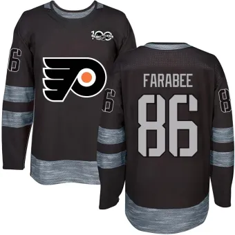 Men's Joel Farabee Philadelphia Flyers 1917-2017 100th Anniversary Jersey - Black Authentic