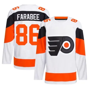 Men's Joel Farabee Philadelphia Flyers 2024 Stadium Series Primegreen Jersey - White Authentic