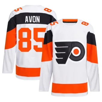 Men's Jon-Randall Avon Philadelphia Flyers 2024 Stadium Series Primegreen Jersey - White Authentic