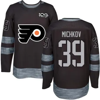 Men's Matvei Michkov Philadelphia Flyers 1917-2017 100th Anniversary Jersey - Black Authentic