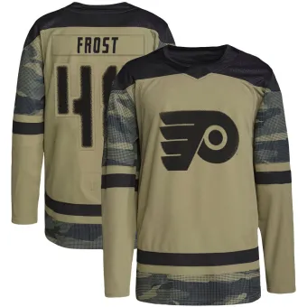 Men's Morgan Frost Philadelphia Flyers Military Appreciation Practice Jersey - Camo Authentic