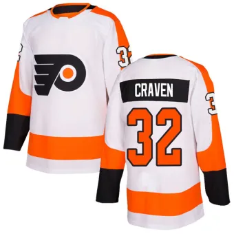 Men's Murray Craven Philadelphia Flyers Jersey - White Authentic