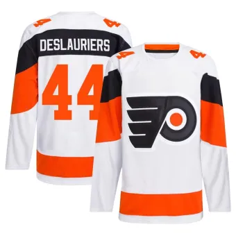 Men's Nicolas Deslauriers Philadelphia Flyers 2024 Stadium Series Primegreen Jersey - White Authentic